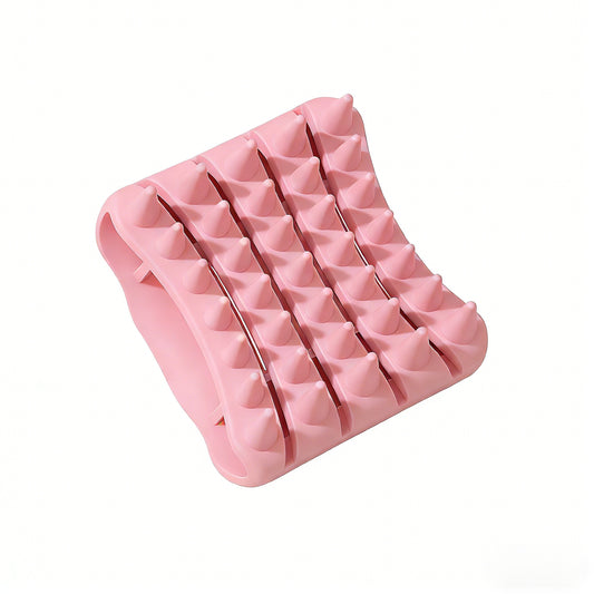 Ergonomic Elastic Silicone Scalp Massager and Shampoo Brush